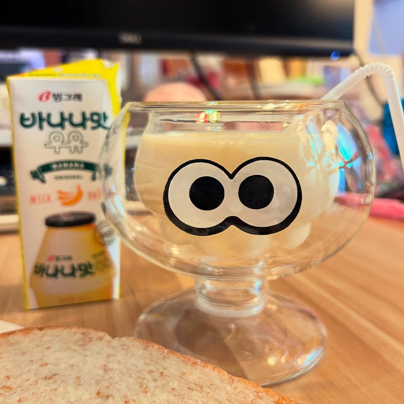 Splatoon Squid glass cup