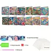 12pcs Flower Animals Diamond Art Greeting Cards DIY 12 Pack with Envelopes