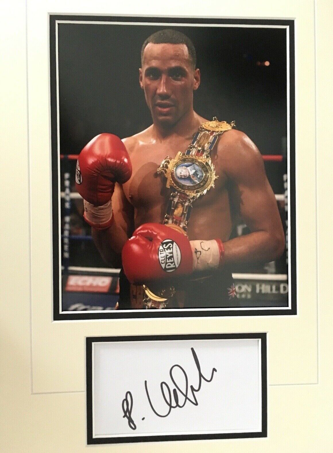 JAMES DEGALE - FORMER WORLD CHAMPION BOXER - SIGNED COLOUR Photo Poster painting DISPLAY