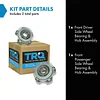 TRQ Front Wheel Hub Bearings Assembly Set Compatible with 2001-2004 Chevrolet Tracker 2001-2005 Suzuki Grand Vitara Vitara 2002-2006 XL-7