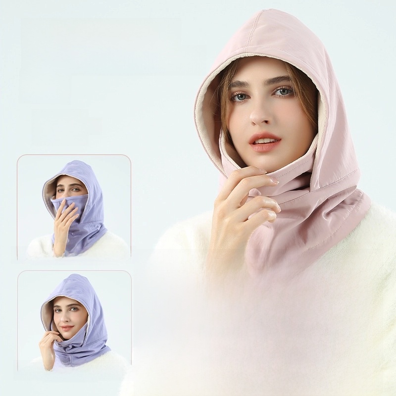 Ski Hat Head Cover Polar Fleece Scarf Scarf Face Protection Neck Integrated Cycling Cold-proof Outdoor Sports Warm