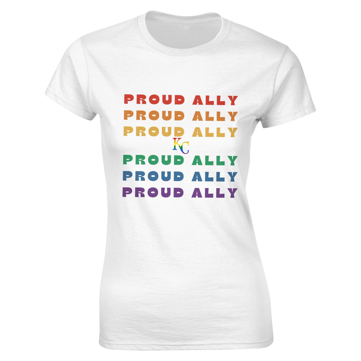Kansas City Royals Proud Ally Women's Soft Cotton T-Shirt