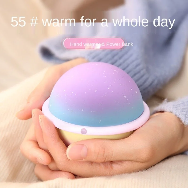 Kawaii Planet Hand Warmer Power Bank 2-in-1 10000 MA Heating Pad SP16615