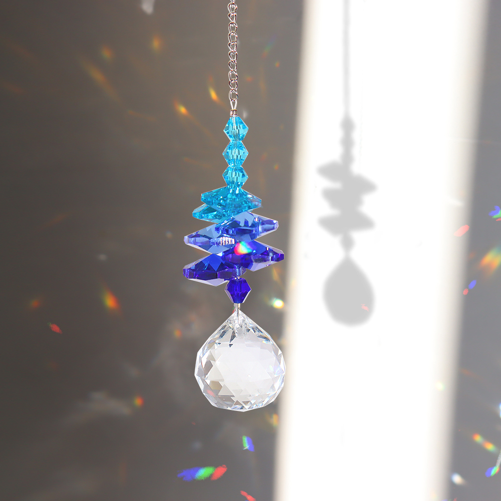 

Blue Crystal Lighting Ball - Art Crystal Suncatcher, 501 Original