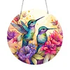 DIY Crystal Diamond Painting Double Sided Effect  Hummingbird Pendant Home Garden Hanging Kit