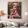 (Multi-Style) Girl Animal-11CT Stamped Cross Stitch 40*50cm/15.75*19.69in