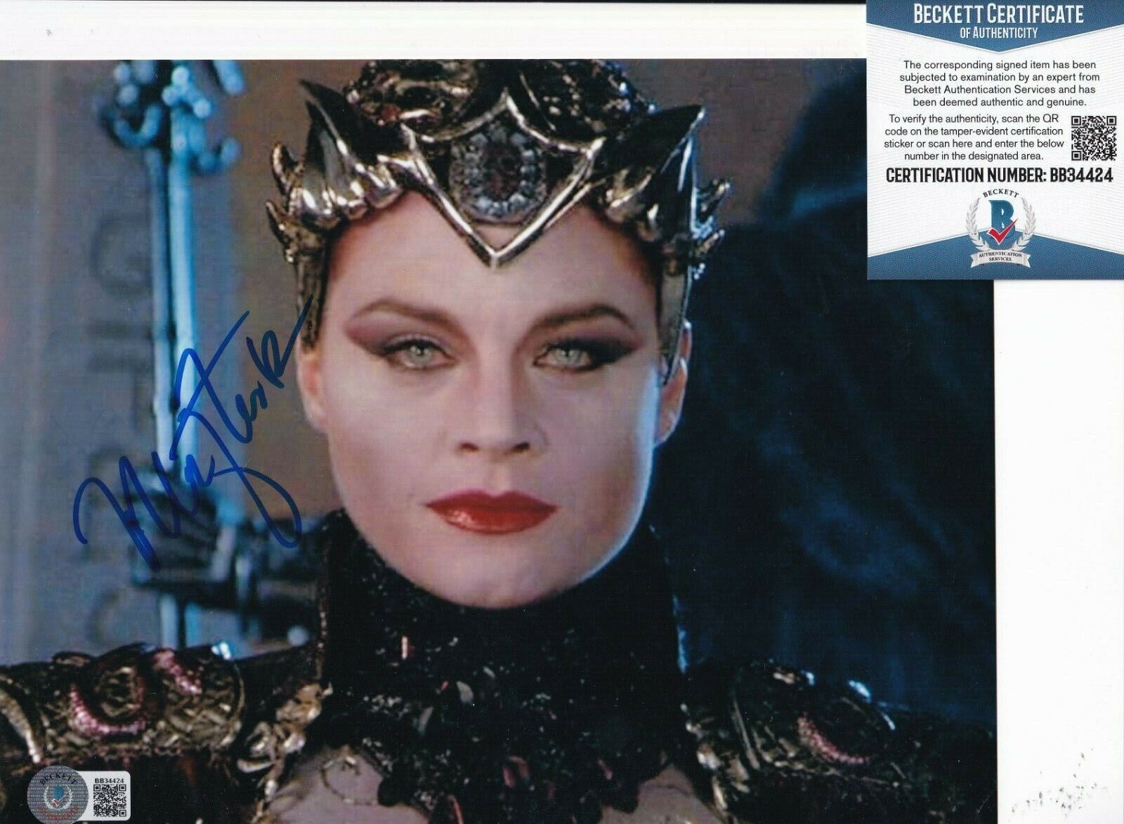 MEG FOSTER signed (MASTERS OF THE UNIVERSE) Movie 8X10 Photo Poster painting BECKETT BAS BB34424