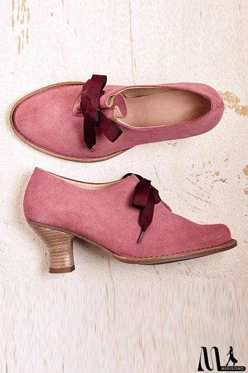 MidiSono - Suede Lace Up Pumps