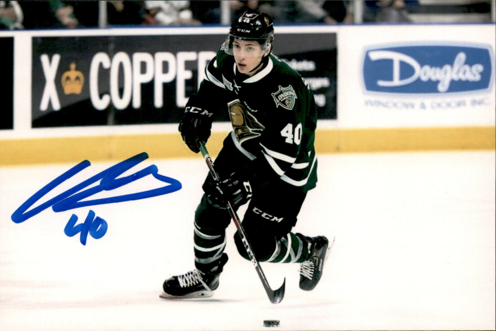 Antonio Stranges SIGNED autographed 4x6 Photo Poster painting LONDON KNIGHTS / DALLAS STARS #4