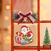 DIY Diamond Painting Christmas  Wooden Christmas Charms Decorations Santa Pendant Kits
