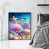 (Multi-Style)Beach Starfish and Shells-11CT Stamped Cross Stitch 40*50cm/15.75*19.69in
