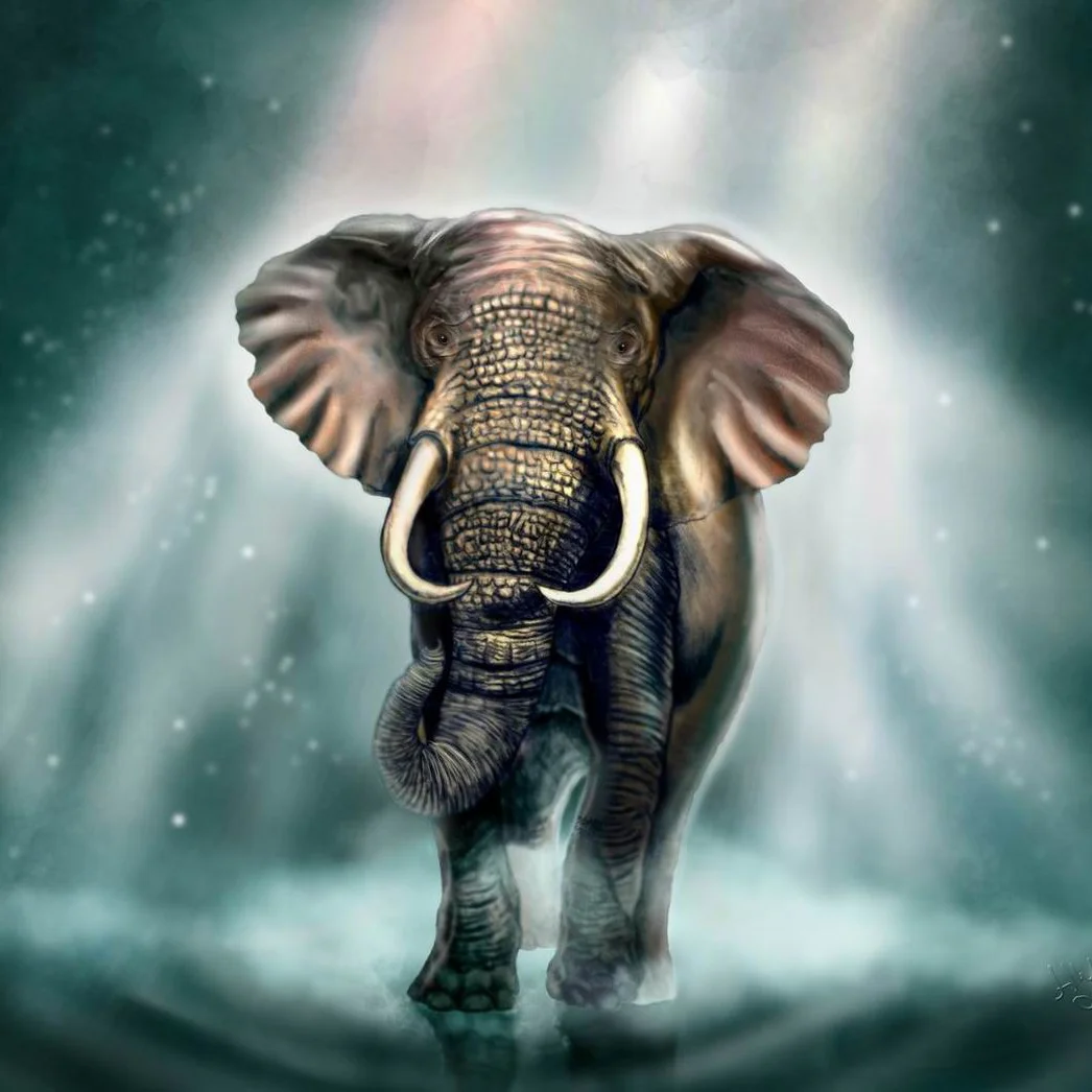 Diamond Painting - Full Round/Square Drill - Elephant(30*30 - 50*50cm)