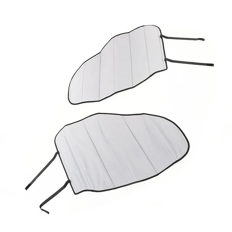 SEBLAFF 2PCS Insulated Blackout Cool Gray Front Door Window Covers Replacement for 2015-2024 Transit Van High and Medium Roof