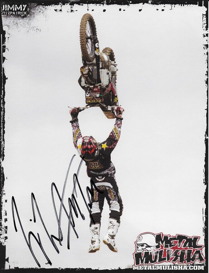 *JIMMY FITZPATRICK*SIGNED*AUTOGRAPHED*PICTURE*METAL*MULISHA*COA*