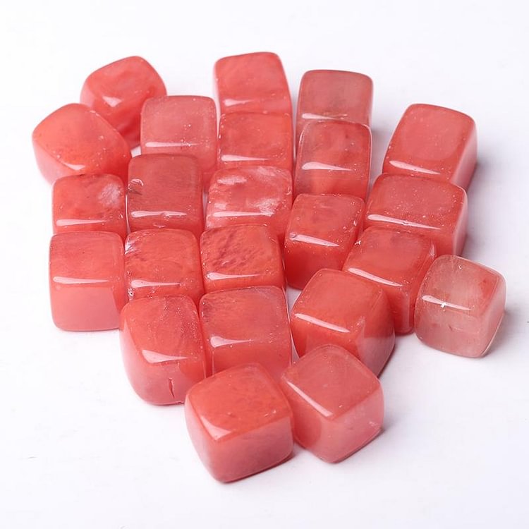 0.1kg Red Melting bulk tumbled stone Cubes