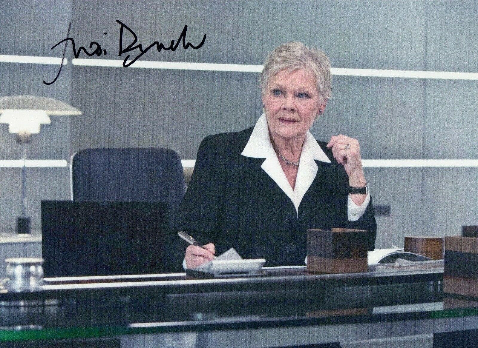 JUDI DENCH AUTOGRAPH, JAMES BOND MOVIES