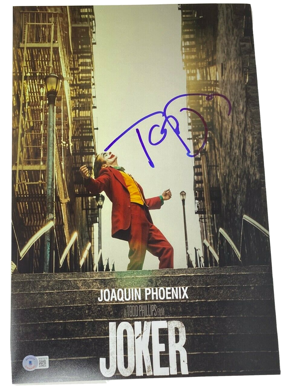 Todd Phillips Signed Autographed Joker 11x17 Movie Poster Photo Poster painting Beckett COA