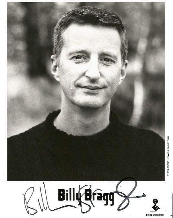 Billy Bragg SINGER - SONGWRITER FOLK PUNK autograph, In-Person signed Photo Poster painting