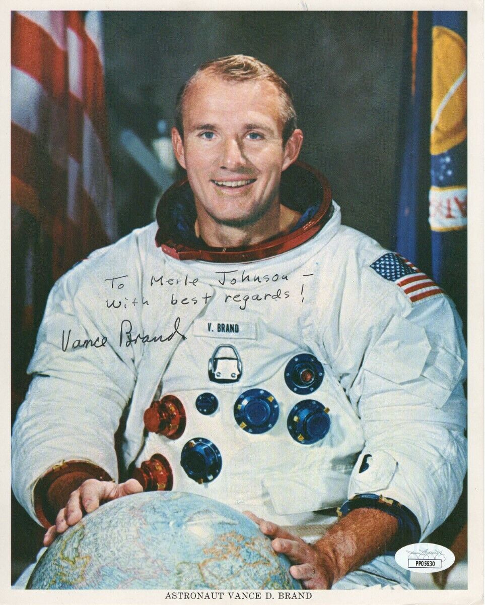 Vance Brand Signed Autographed 8X10 Photo Poster painting NASA Astronaut JSA PP05630