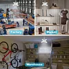 Fan Blade Lamp E27 28W 6000LM LED Industrial Light Bulb Foldable for Home Garage