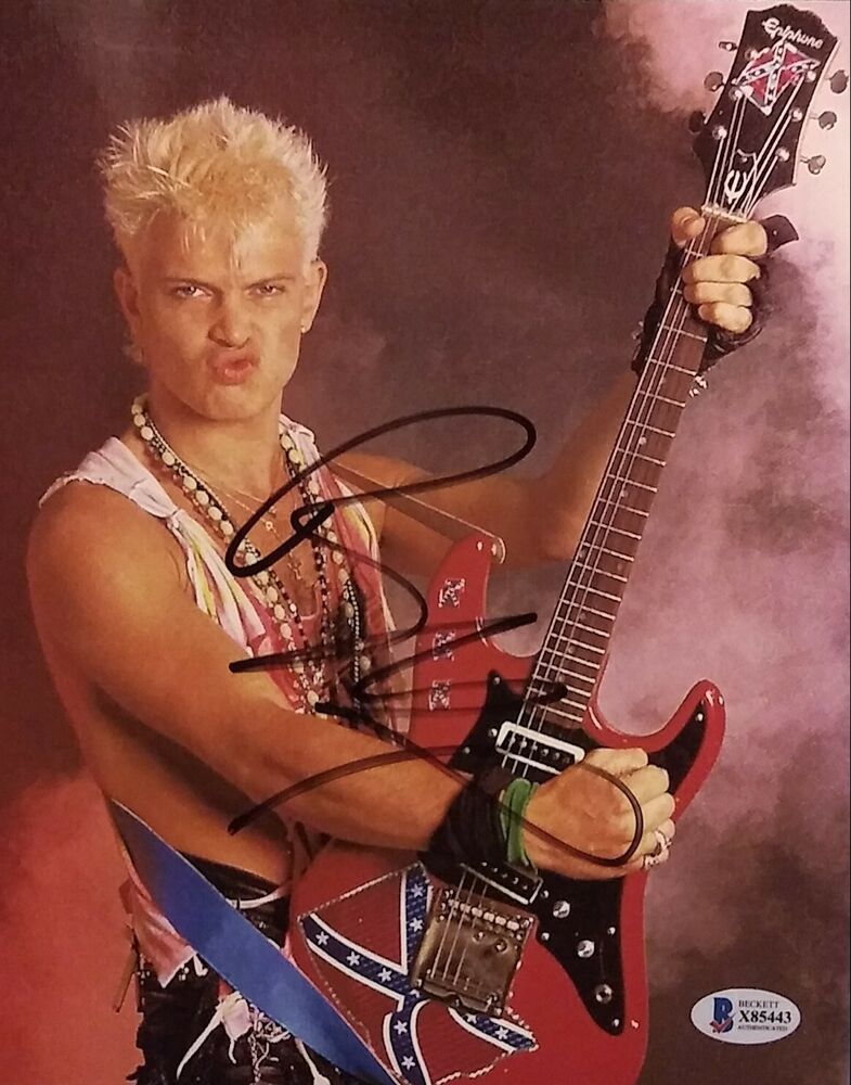 Billy Idol signed 8x10 BECKETT