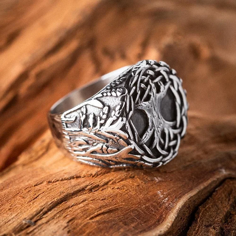 Viking Amulet Tree Of Life Design Ring