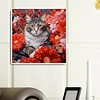 Diamond Painting -DIY Round Drill Cat(40x40cm)
