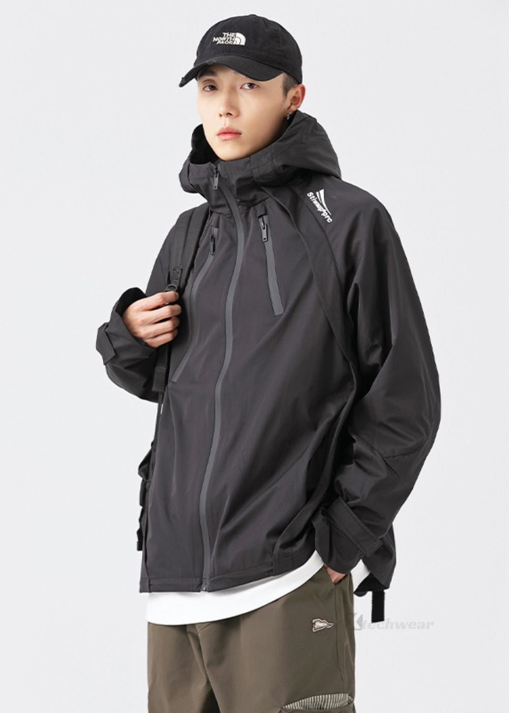 High Neck Hood Jacket Techwear - X techwear-x
