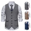 Men's Vintage Single Breasted Suit Vest