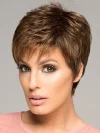 Fashionable Fluffy Brown-Gold Short Hair Wig