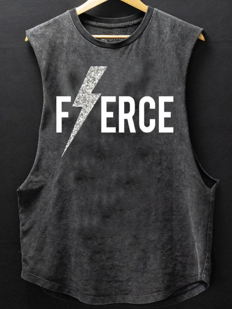 Fierce Scoop Bottom Cotton Tank / Rvogue / Rvogue
