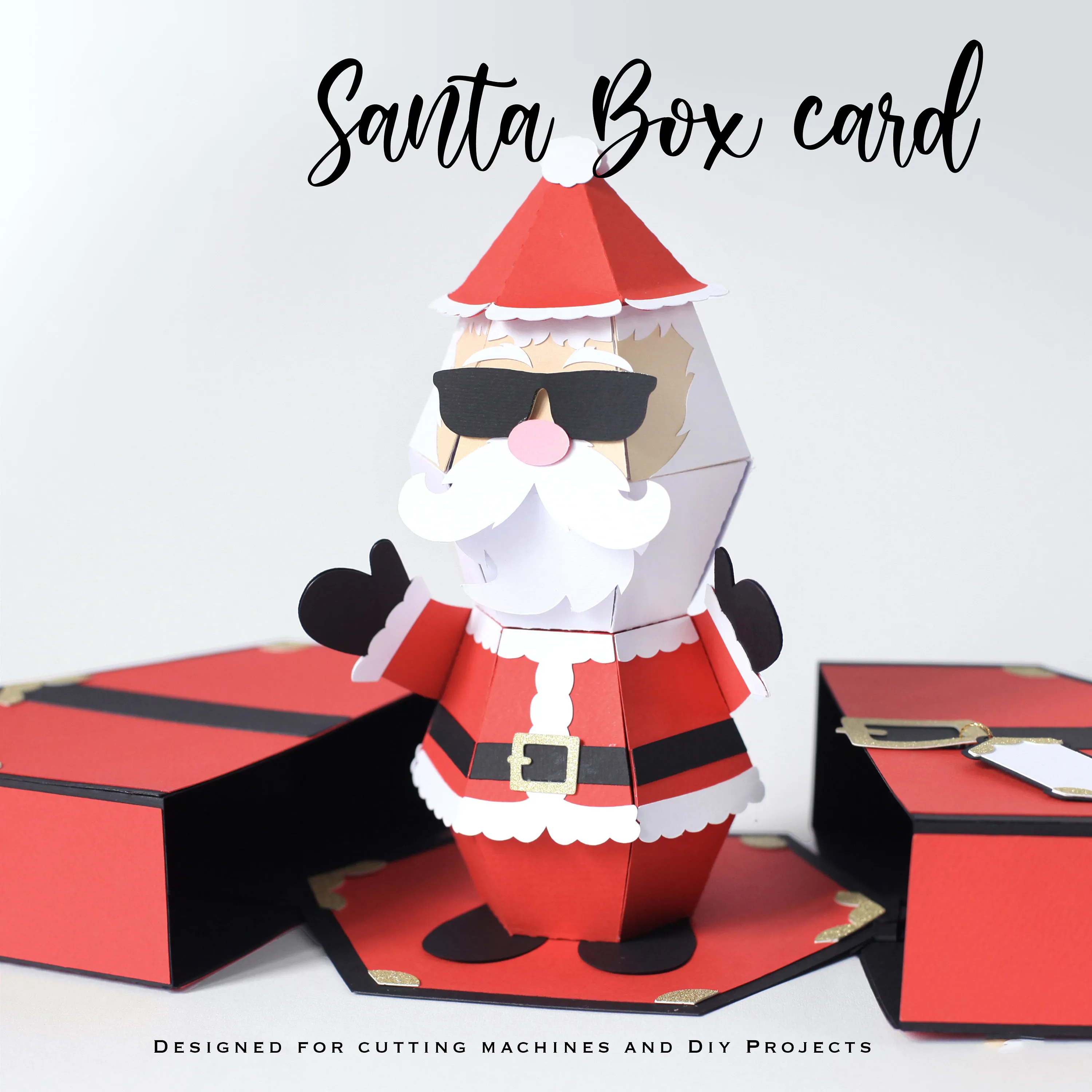 3D Santa Claus Prank Pop-up Box card🎅 - tree - Codlins
