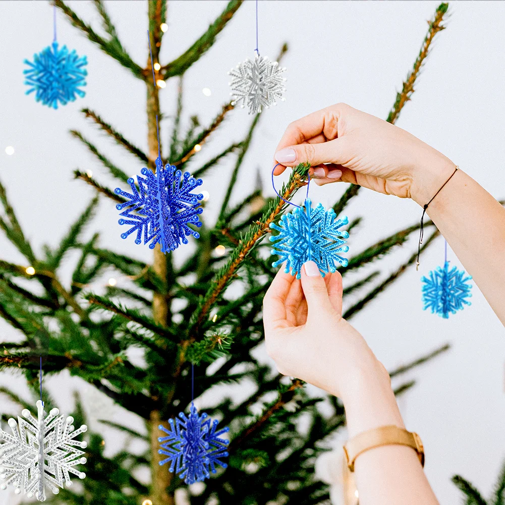 5D DIY PET Special Shaped Snowflake Diamond Art Hanging Decorations for Beginner