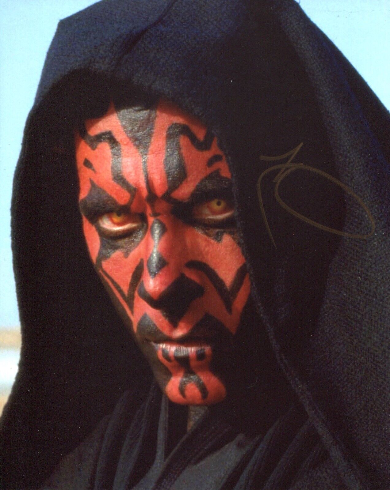 Actor Ray Park as Darth Maul signed STAR WARS 8x10 Photo Poster painting