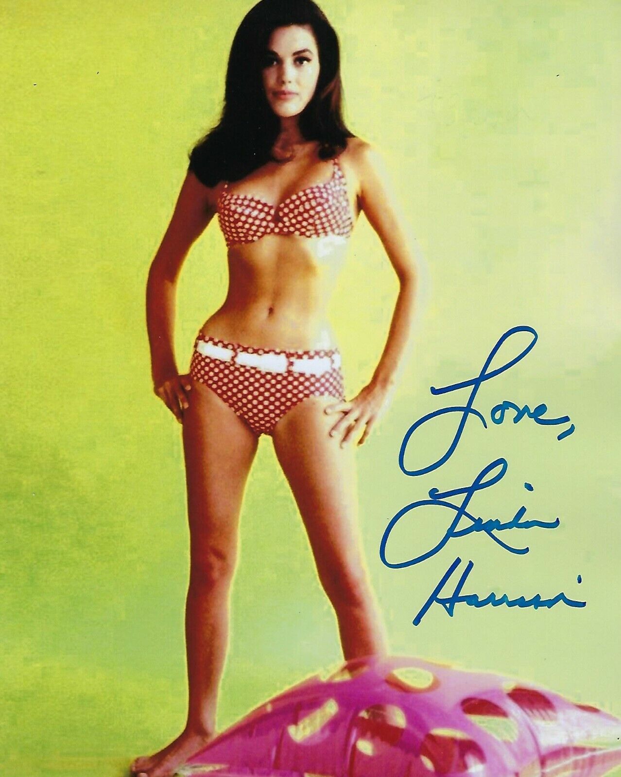 GFA Sexy Movie Star Nova * LINDA HARRISON * Signed 8x10 Photo Poster painting L1 COA