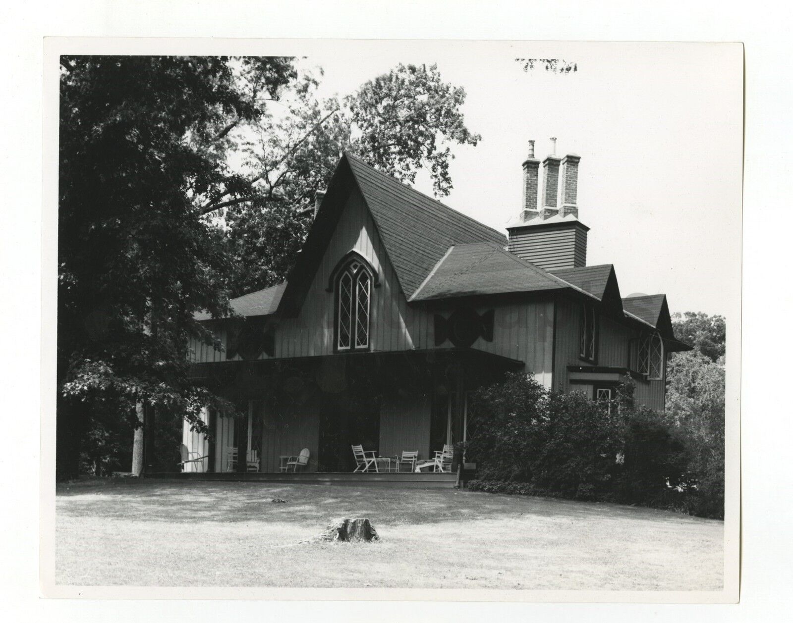 New York History - Vintage 8x10 Publication Photo Poster paintinggraph - Llewellyn Park Cottage