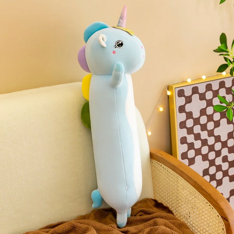 MeWaii® Loooong Family Pearl the Cow and Long Unicorn WingsStuffed Animal Kawaii Plush Pillow Squishy Toy