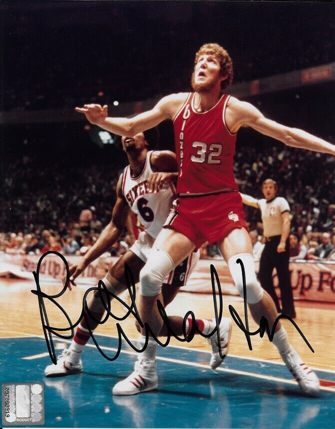 BILL WALTON*SIGNED*AUTOGRAPHED*Photo Poster painting*PORTLAND*TRAILBLAZERS*HALL OF FAME*COA*8x10