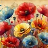 Poppy-11CT Stamped Cross Stitch 40*40cm/15.75*15.75in