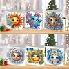 6 stücke sun diy diamant kunst grußkarten dankkarten und feiertagssegen