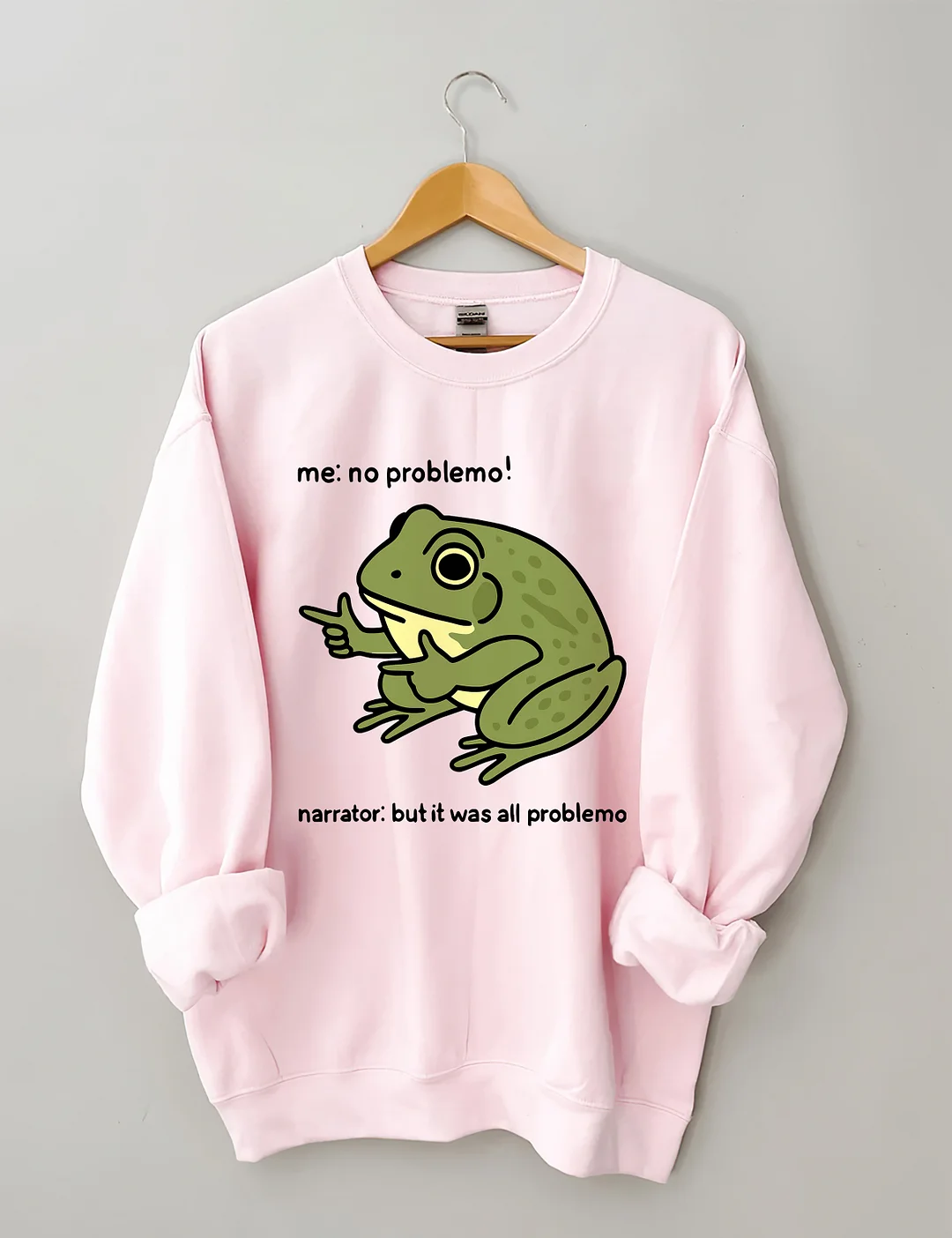 Funny Frog Me No Problemo Sweatshirt