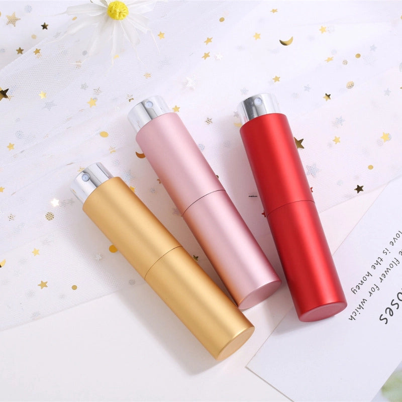 81020ml Rotary Perfume Bottling Cosmetic Portable Liquid Spray Bottling Travel Glass Press Bottle
