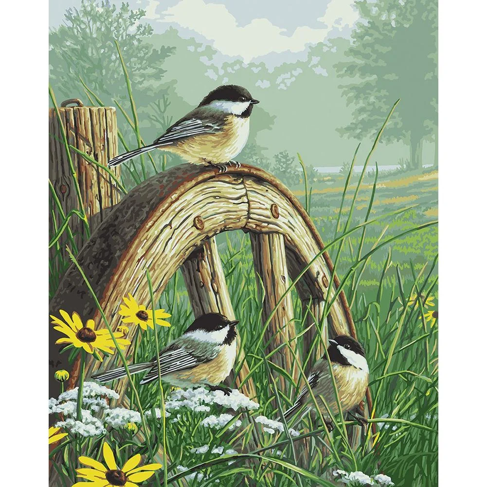 Full Round Diamond Painting - Spiritual Bird(30*40cm)