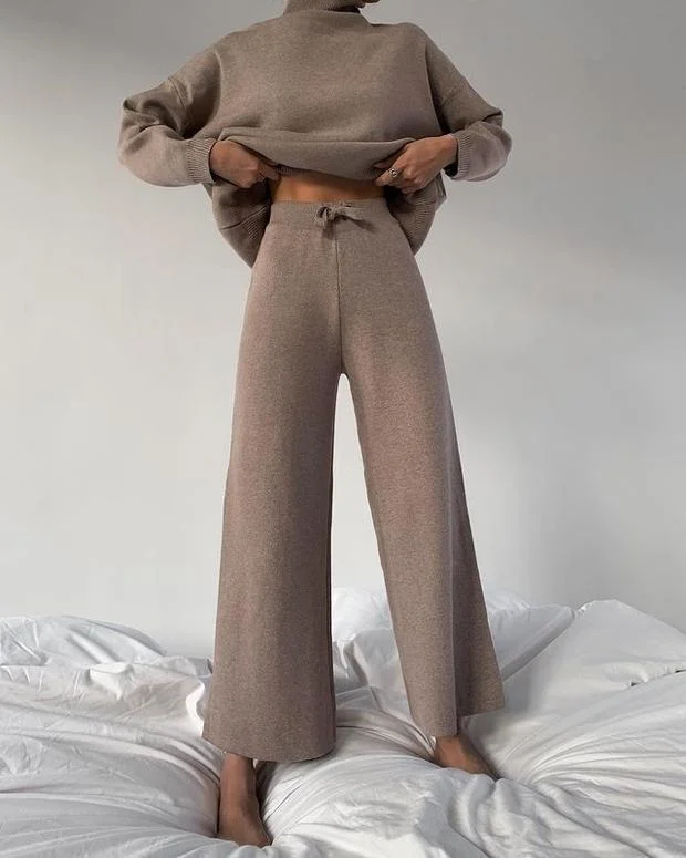 Women‘s  Fashion Elegant Loose Casual Two-Piece Suit
