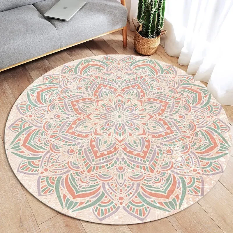 Athvotar Round Carpets Modern Living Room Sofa Coffee Table Rug Simplicity Decoration Bedroom Carpet Kitchen Bathroom Non-slip Rugs