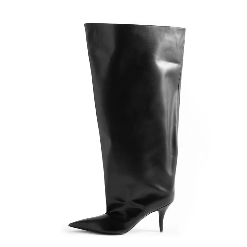Women's Pointed Toe High-heel Stiletto High-Heeled Large Boots Personality Sleeve Over-The-Knee Boots  Novameme