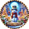 uk.everydayedeals Diamond Painting - Round AB Drills - Xmas Snowman(45*45cm)