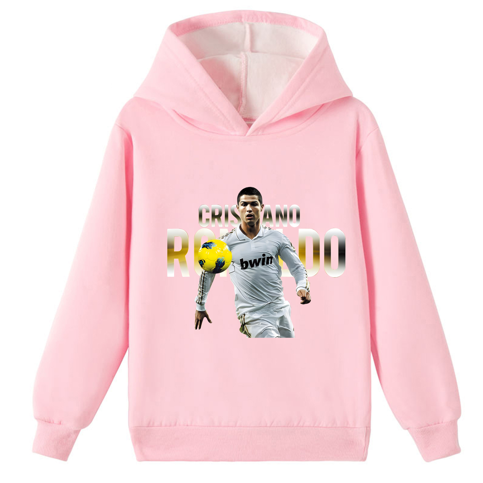 Mayoulove Cristiano Ronaldo Kids Fleece Sweatshirt - Stylish and Cozy for Boys and Girls, Perfect for Fans-Mayoulove