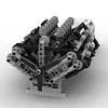 V12 Engine with Gearbox Mk2 Sci-fi Engine Model Building Blocks Toy Set MOC-43833