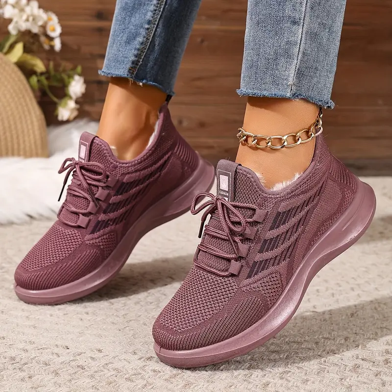 damskie zimowe wyściełane polarem, pogrubione botki wsuwane, okrągłe noski, płaska podeszwa, wygodne buty na co dzień z cholewką z pluszowej miękkiej tkaniny, trwała podeszwa pu na zimne dni, brązowo-szare, granatowe buty zimowe, obuwie na zimne dni. Szczegóły produktu 2